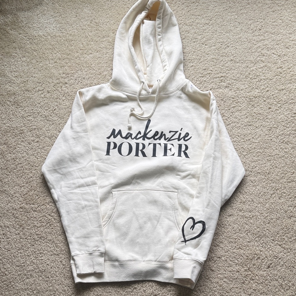 Mackenzie Porter Cream Logo Hoodie